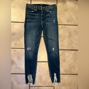 HIDSON BARBARA  SUPER SKINNY  SIZE 28 Distressed Blue Jeans